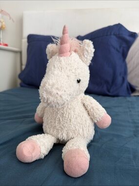 Jelly cat Plush Unicorn Stuffed Animal - Cream with Pink Accents